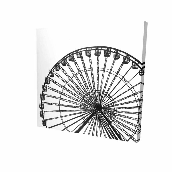 Begin Home Decor 16 x 16 in. Monochrome Ferris Wheel-Print on Canvas 2080-1616-MI82